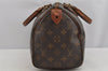 Authentic Louis Vuitton Monogram Speedy 25 Boston Hand Bag M41528 LV 9549J