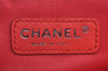 Authentic CHANEL Lipstick Enamel Leather CoCo Mark Shoulder Bag Purple 9550I