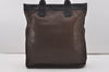 Authentic Chloe Vintage Shoulder Tote Bag Leather Brown 9551I