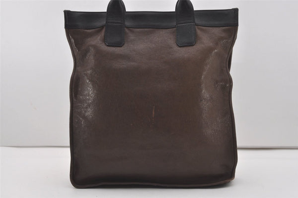 Authentic Chloe Vintage Shoulder Tote Bag Leather Brown 9551I