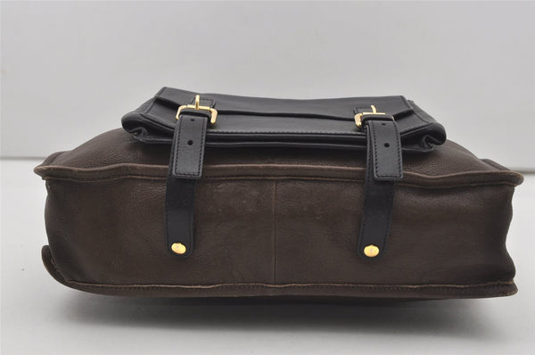 Authentic Chloe Vintage Shoulder Tote Bag Leather Brown 9551I