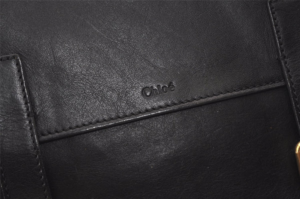 Authentic Chloe Vintage Shoulder Tote Bag Leather Brown 9551I