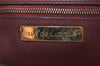 Authentic Cartier Must de Cartier Leather Shoulder Cross Bag Bordeaux Red 9552I