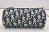 Authentic Christian Dior Vintage Trotter No.2 Pouch Purse PVC Enamel Blue 9553I