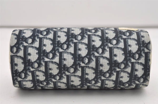 Authentic Christian Dior Vintage Trotter No.2 Pouch Purse PVC Enamel Blue 9553I