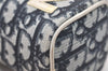 Authentic Christian Dior Vintage Trotter No.2 Pouch Purse PVC Enamel Blue 9553I