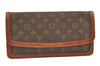 Auth Louis Vuitton Monogram Pochette Dame GM Clutch Hand Bag Old Model LV 9553J