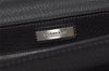 Authentic BURBERRY Vintage Leather Briefcase Business Bag Black 9555I