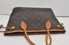 Authentic Louis Vuitton Monogram Neverfull PM Shoulder Tote Bag M40155 LV 9556I