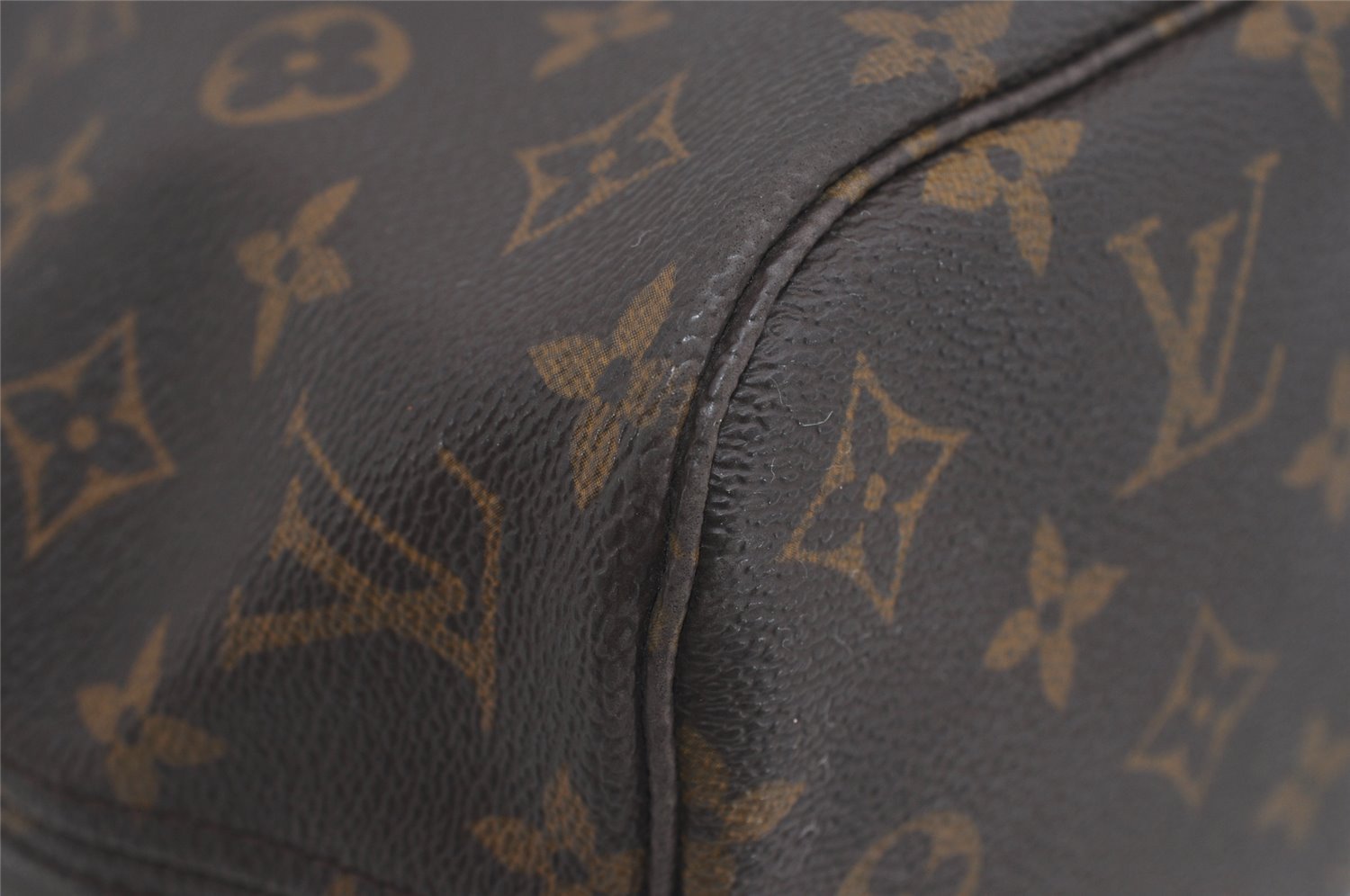 Authentic Louis Vuitton Monogram Neverfull PM Shoulder Tote Bag M40155 LV 9556I