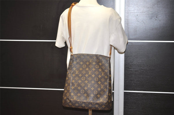 Authentic Louis Vuitton Monogram Musette Shoulder Cross Body Bag M51256 LV 9557I