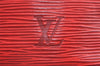 Authentic Louis Vuitton Epi Noe Shoulder Drawstring Bag Red M44007 LV 9558I
