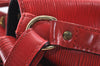 Authentic Louis Vuitton Epi Noe Shoulder Drawstring Bag Red M44007 LV 9558I