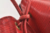 Authentic Louis Vuitton Epi Noe Shoulder Drawstring Bag Red M44007 LV 9558I