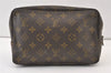 Auth Louis Vuitton Monogram Trousse Toilette 23 Clutch Bag Old Model Junk 9560J