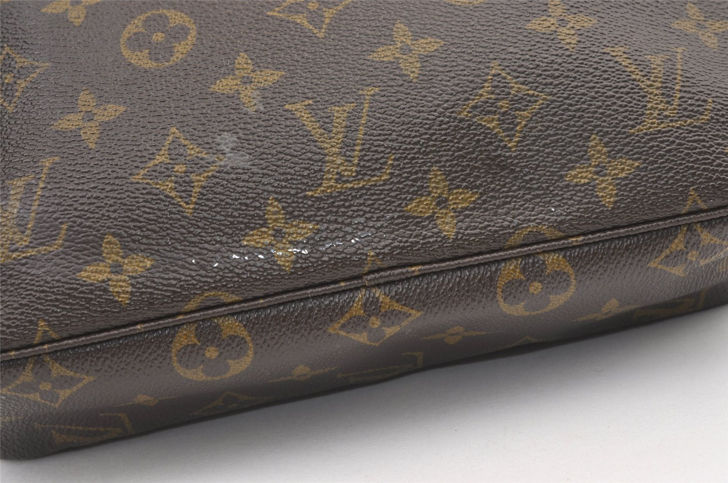 Auth Louis Vuitton Monogram Trousse Toilette 23 Clutch Bag Old Model Junk 9560J