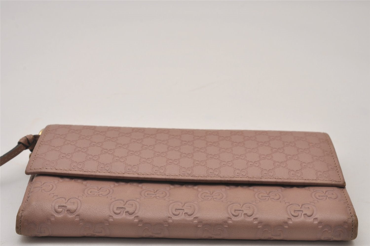 Authentic GUCCI Guccissima GG Leather Long Wallet Purse 323396 Pink 9562I