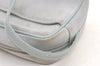 Authentic GUCCI Horsebit Shoulder Cross Bag Suede Leather Light Blue Junk 9562J