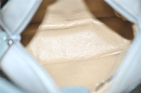 Authentic GUCCI Horsebit Shoulder Cross Bag Suede Leather Light Blue Junk 9562J