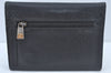 Authentic CHANEL Caviar Skin Vintage CoCo Mark Trifold Wallet Purse Black 9565I