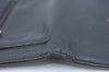 Authentic CHANEL Caviar Skin Vintage CoCo Mark Trifold Wallet Purse Black 9565I