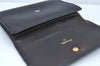 Authentic CHANEL Caviar Skin Vintage CoCo Mark Trifold Wallet Purse Black 9565I