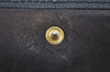 Authentic CHANEL Caviar Skin Vintage CoCo Mark Trifold Wallet Purse Black 9565I