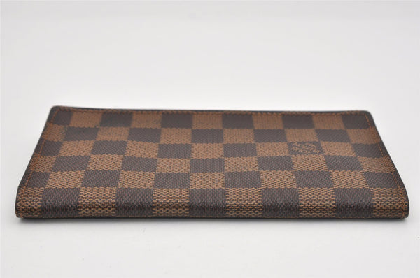 Authentic Louis Vuitton Damier Porte Cartes Credit Yen Wallet N60825 LV 9566I