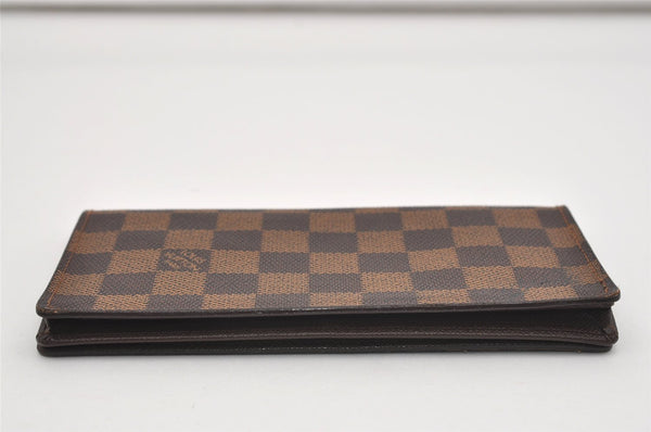 Authentic Louis Vuitton Damier Porte Cartes Credit Yen Wallet N60825 LV 9566I