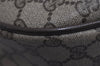 Authentic GUCCI Web Sherry Line Shoulder Bag GG PVC Leather Brown Junk 9566J