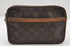Authentic Louis Vuitton Monogram Compiegne 23 Clutch Hand Bag M51847 LV 9568I