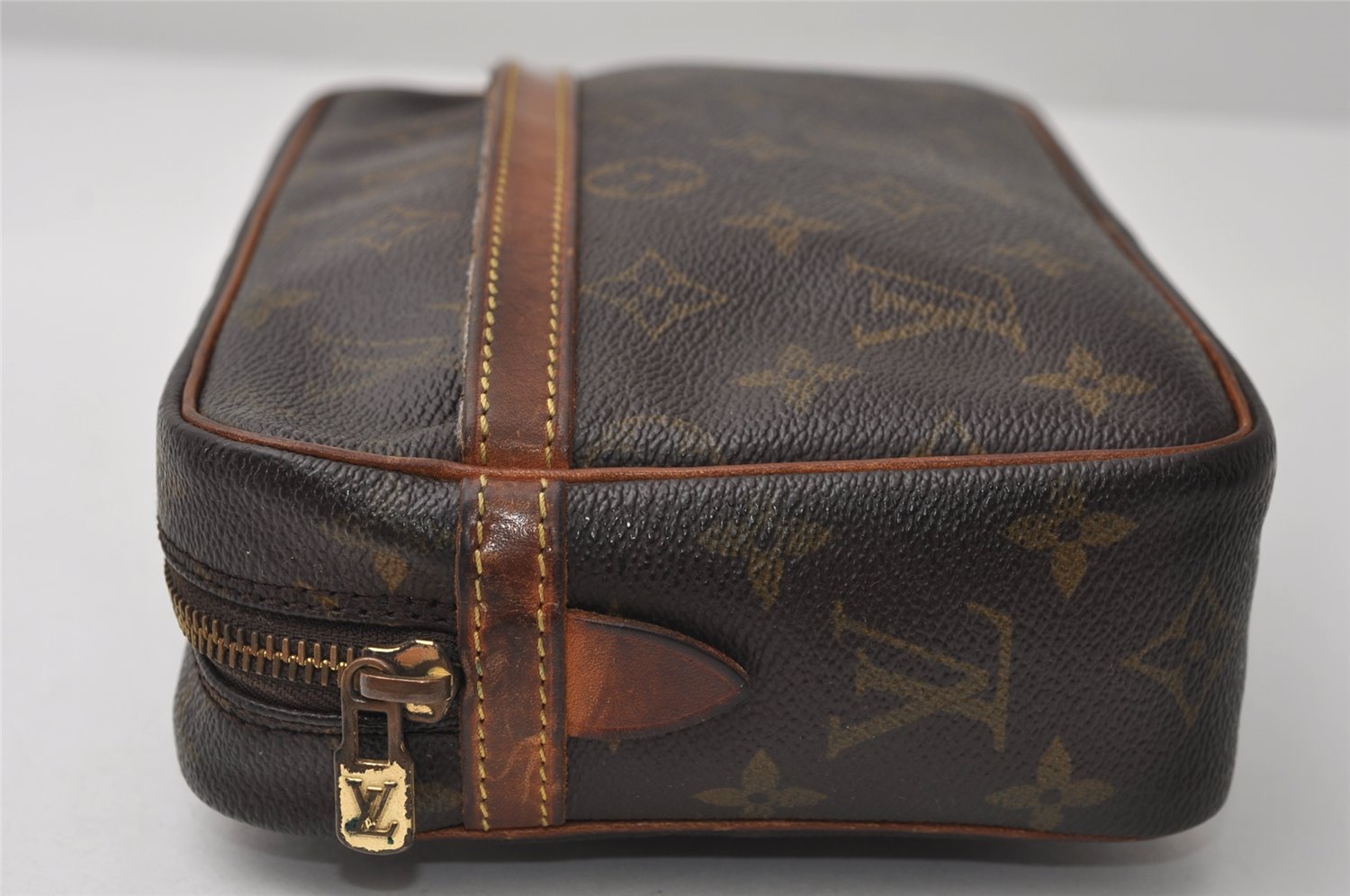 Authentic Louis Vuitton Monogram Compiegne 23 Clutch Hand Bag M51847 LV 9568I