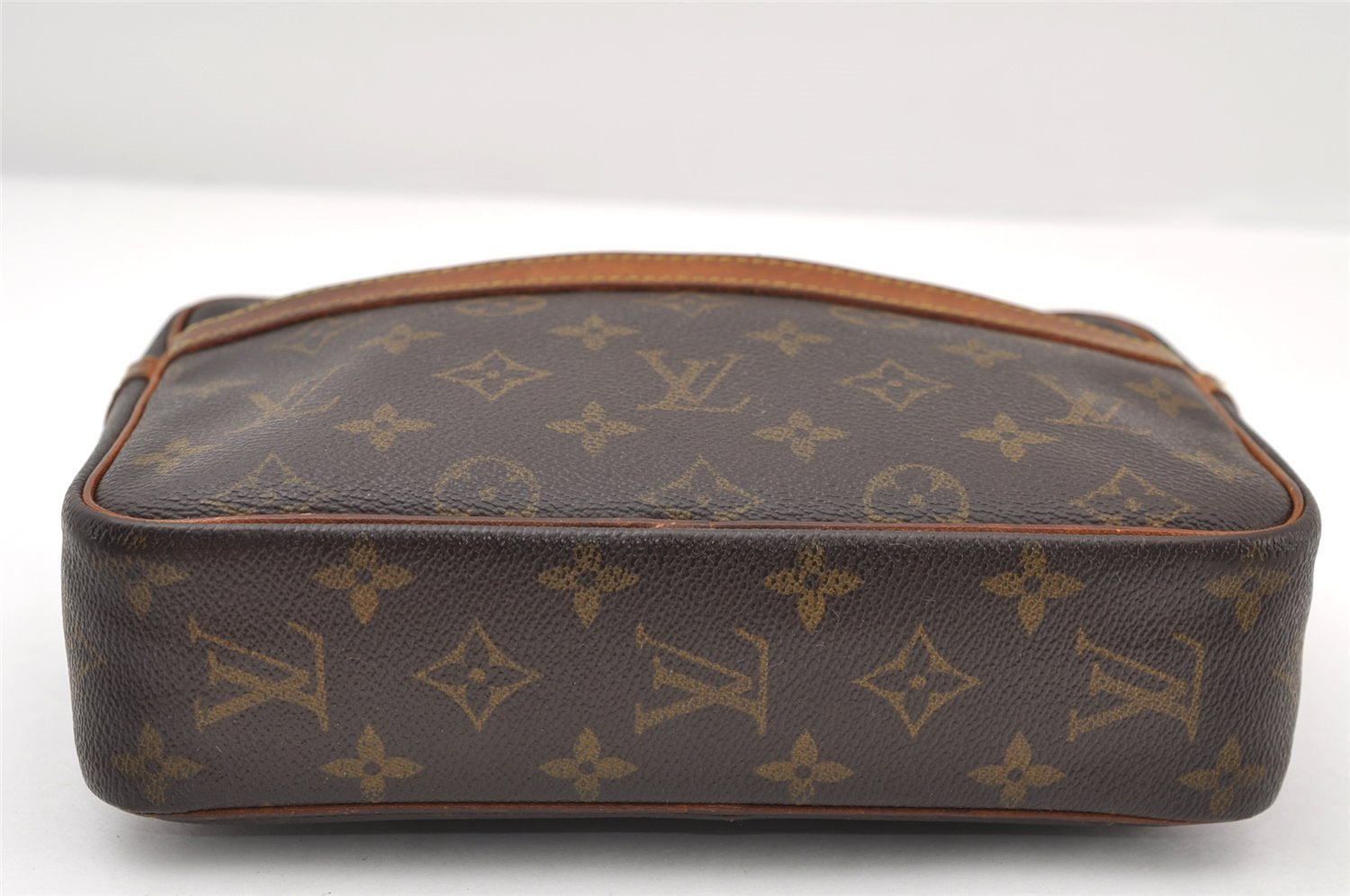 Authentic Louis Vuitton Monogram Compiegne 23 Clutch Hand Bag M51847 LV 9568I