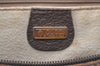 Authentic GUCCI Vintage Hand Boston Bag GG PVC Leather Brown 9568J