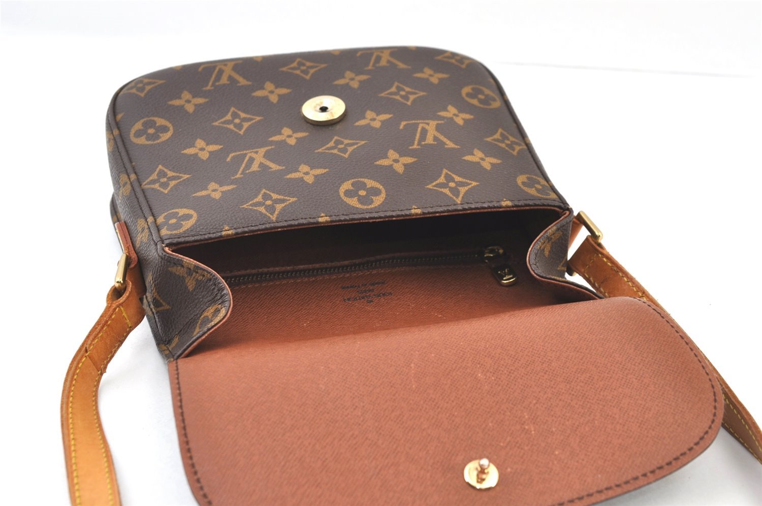 Authentic Louis Vuitton Monogram Saint Cloud MM M51243 Shoulder Cross Bag 9569I