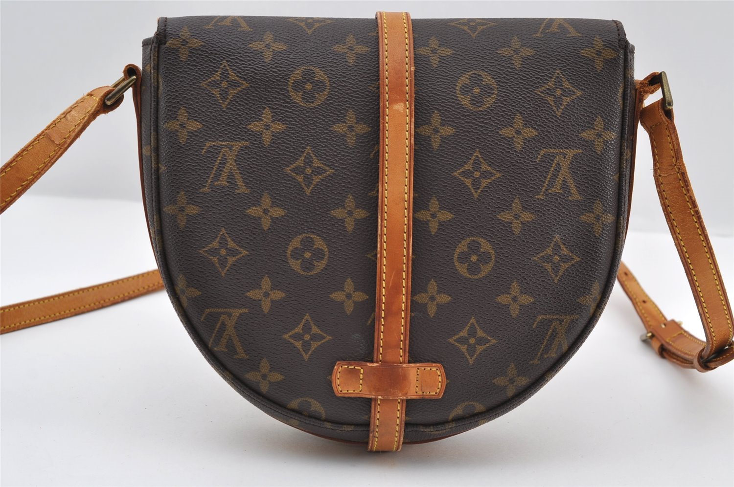 Authentic Louis Vuitton Monogram Chantilly MM Shoulder Bag M51233 Junk 9570I