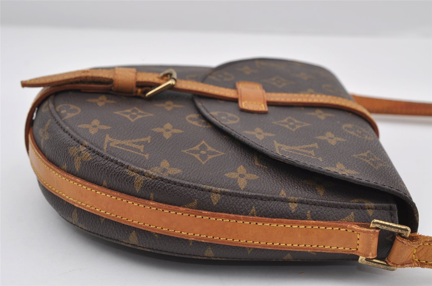 Authentic Louis Vuitton Monogram Chantilly MM Shoulder Bag M51233 Junk 9570I