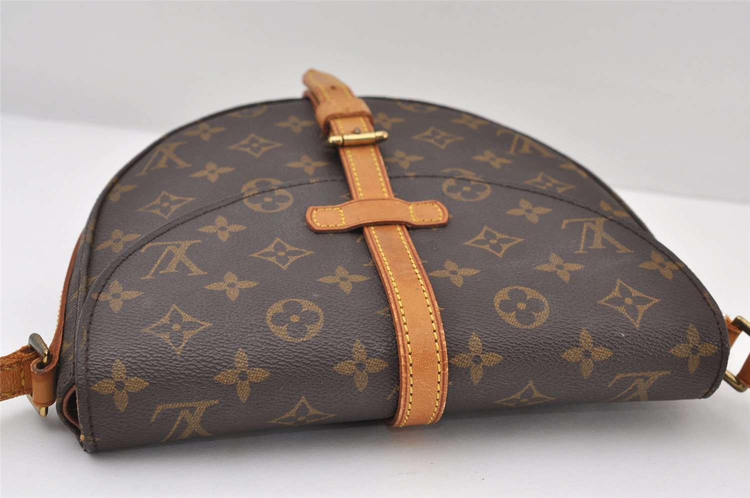 Authentic Louis Vuitton Monogram Chantilly MM Shoulder Bag M51233 Junk 9570I