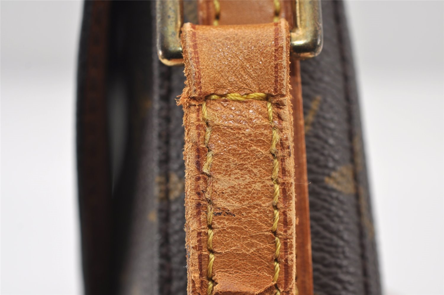 Authentic Louis Vuitton Monogram Chantilly MM Shoulder Bag M51233 Junk 9570I