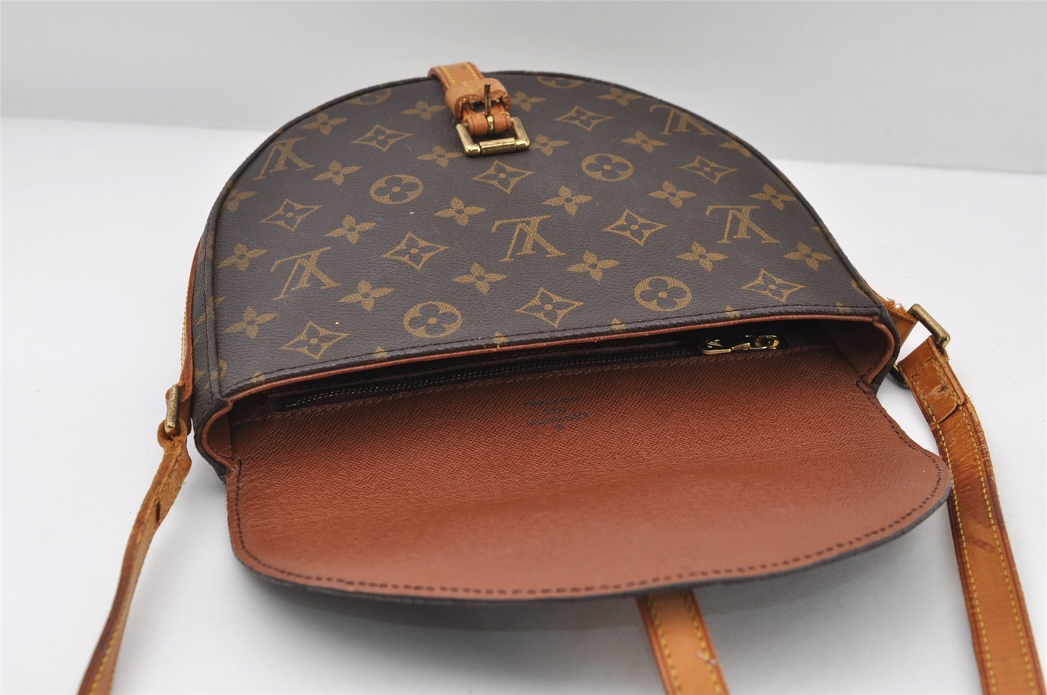 Authentic Louis Vuitton Monogram Chantilly MM Shoulder Bag M51233 Junk 9570I