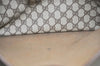Authentic GUCCI Web Sherry Line Shoulder Tote Bag GG PVC Leather Brown 9570J