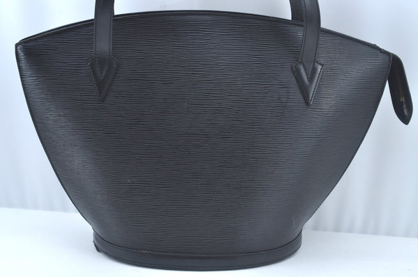Auth Louis Vuitton Epi Saint Jacques Shopping Shoulder Bag Black M52262 LV 9571I