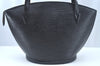 Auth Louis Vuitton Epi Saint Jacques Shopping Shoulder Bag Black M52262 LV 9571I