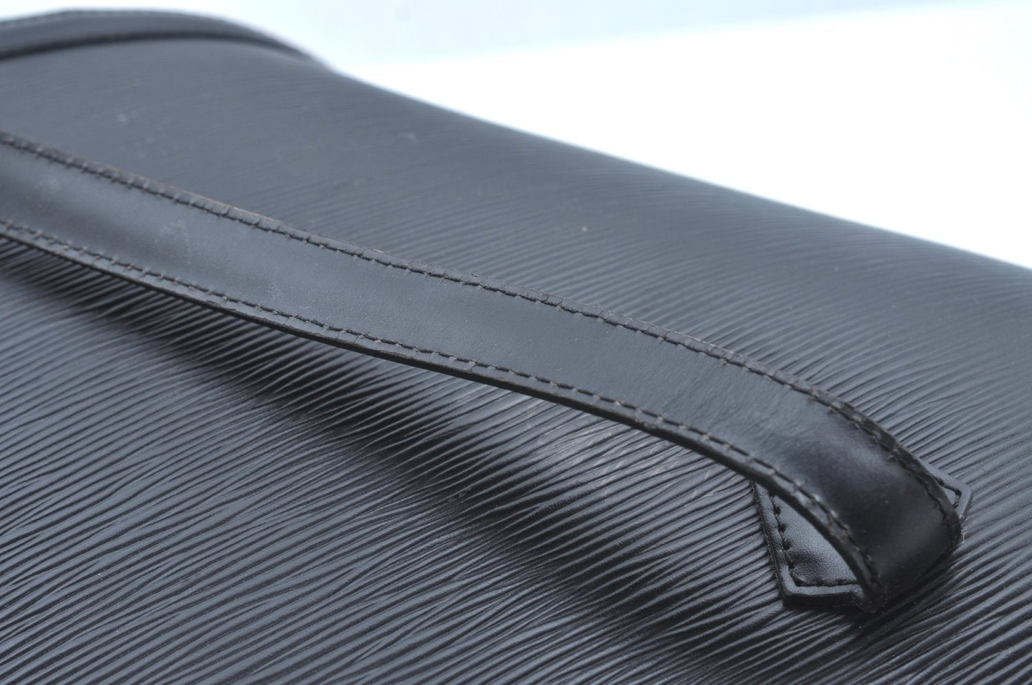 Auth Louis Vuitton Epi Saint Jacques Shopping Shoulder Bag Black M52262 LV 9571I