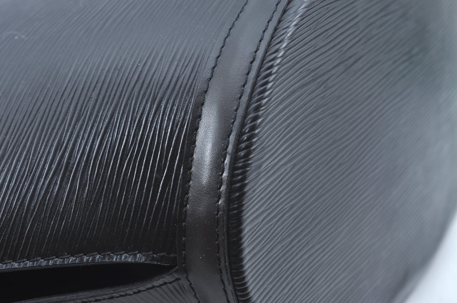 Auth Louis Vuitton Epi Saint Jacques Shopping Shoulder Bag Black M52262 LV 9571I