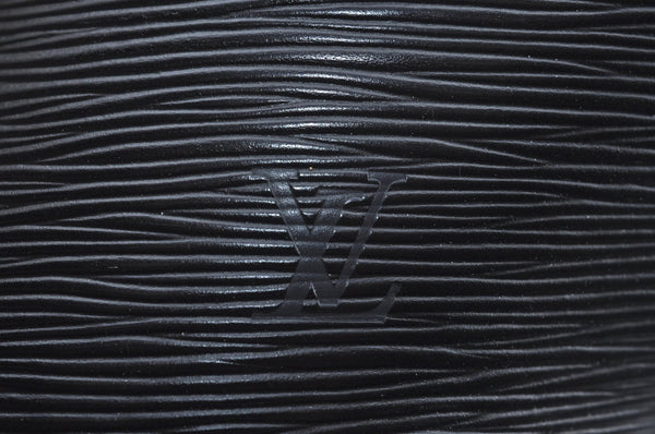 Auth Louis Vuitton Epi Saint Jacques Shopping Shoulder Bag Black M52262 LV 9571I