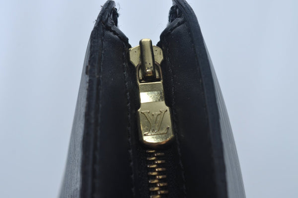 Auth Louis Vuitton Epi Saint Jacques Shopping Shoulder Bag Black M52262 LV 9571I