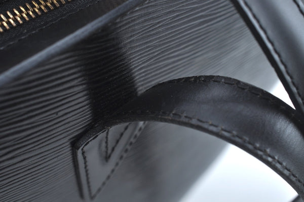 Auth Louis Vuitton Epi Saint Jacques Shopping Shoulder Bag Black M52262 LV 9571I