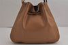 Authentic GUCCI Vintage Shoulder Hand Bag Purse Leather 0013748 Brown 9571J