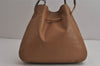 Authentic GUCCI Vintage Shoulder Hand Bag Purse Leather 0013748 Brown 9571J